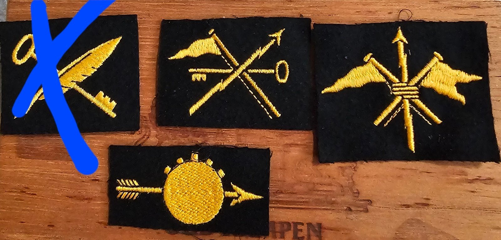 Diverse Marine emblemen en badges. Los te koop., Verzamelen, Militaria | Algemeen, Ophalen of Verzenden