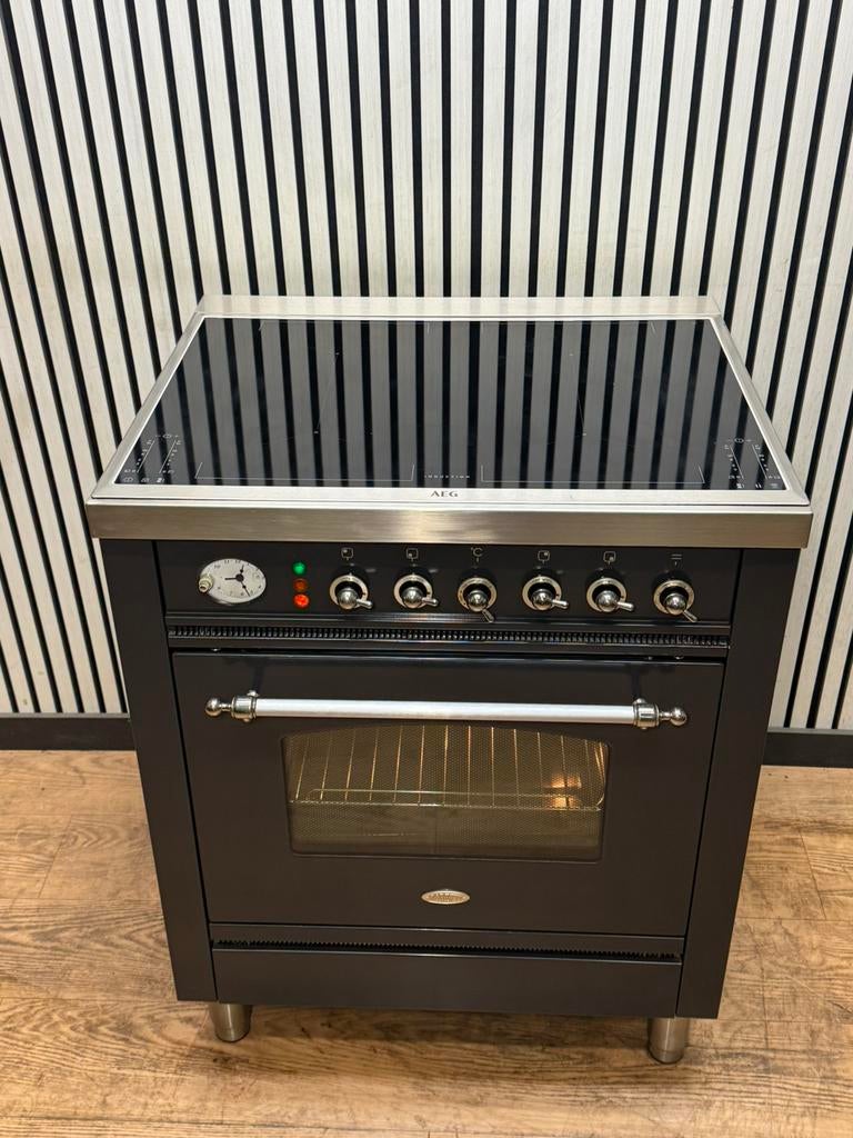 Luxe Boretti Fornuis Inductie met 4 zones 70x60 cm, Hete lucht, Fornello Esperta, Ophalen of Verzenden, Zo goed als nieuw