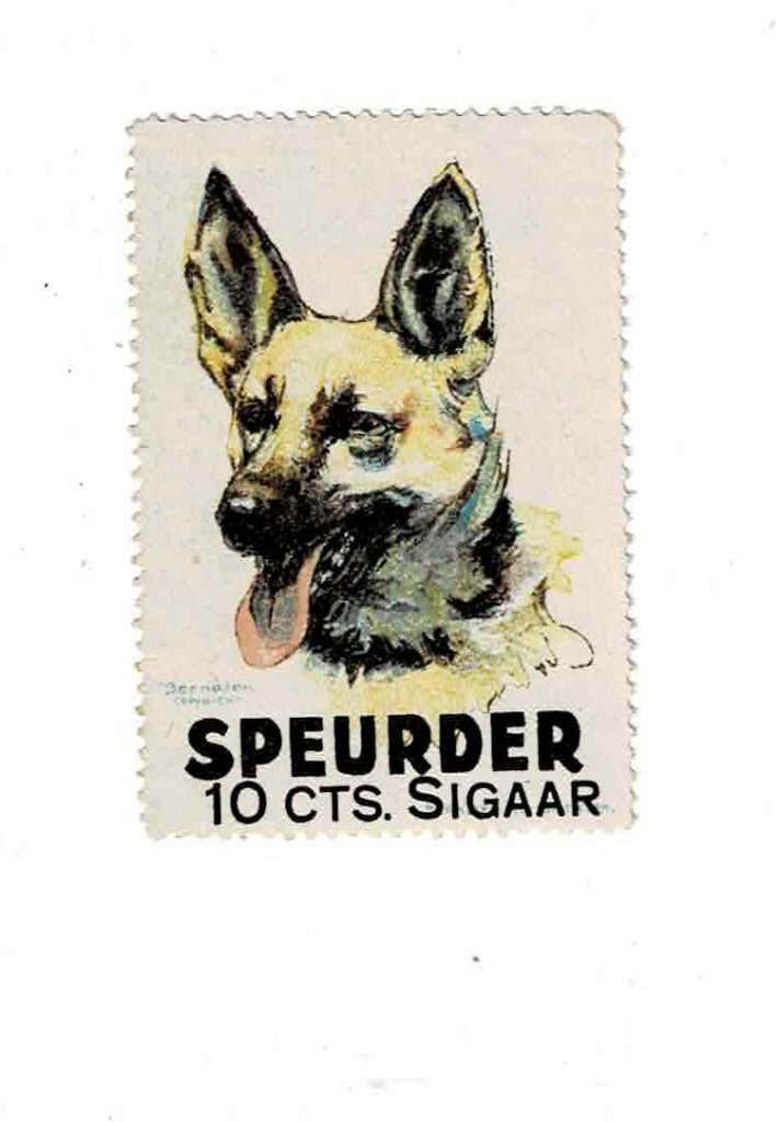 Oude sluitzegels van "SPEURDER", Verzamelen, Merken en Reclamevoorwerpen, Verzenden, Zo goed als nieuw, Overige typen