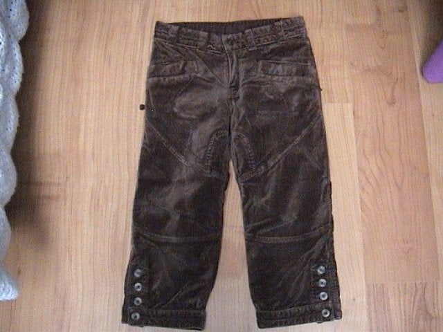 DIDI mooie 3/4 bruine velourse broek voor herfst / winter, Kinderen en Baby's, Broek, Gebruikt, Meisje, Ophalen of Verzenden
