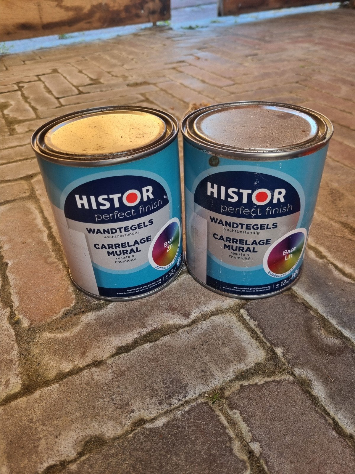 Anderhalve pot Histor Perfect Finish Wandtegels verf, Gebruikt, Ophalen of Verzenden, Verf, Grijs