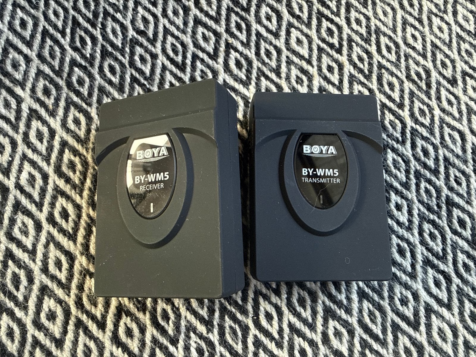 Boya BY-WM5 Draadloze Microfoon Set, Ophalen of Verzenden, Zo goed als nieuw, Overige typen, Draadloos