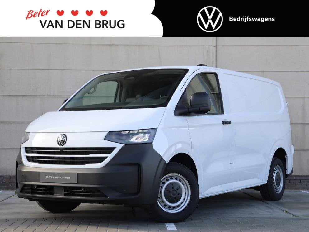 Volkswagen e-Transporter L1 71 kWh 136PK | Achterdeuren | Na, Auto's, Automaat, Zwart, 71 kWh, Volkswagen