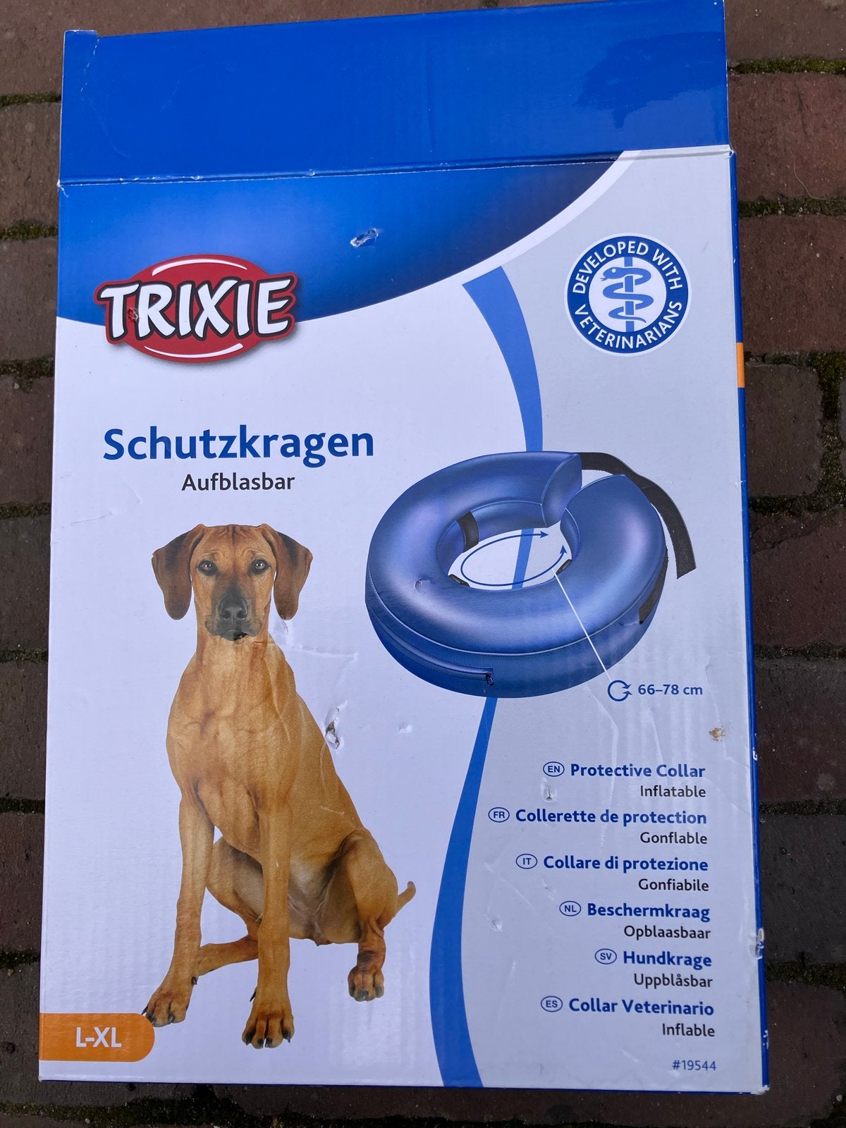 Trixie, beschermkraag opblaasbaar 66-78cm, Dieren en Toebehoren, Ophalen, Nieuw