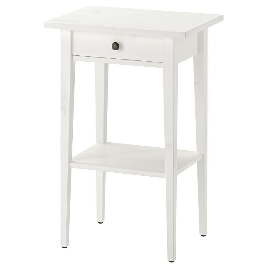 2x Hemnes Nachtkastje Wit - Zo goed als nieuw, Ophalen, Zo goed als nieuw