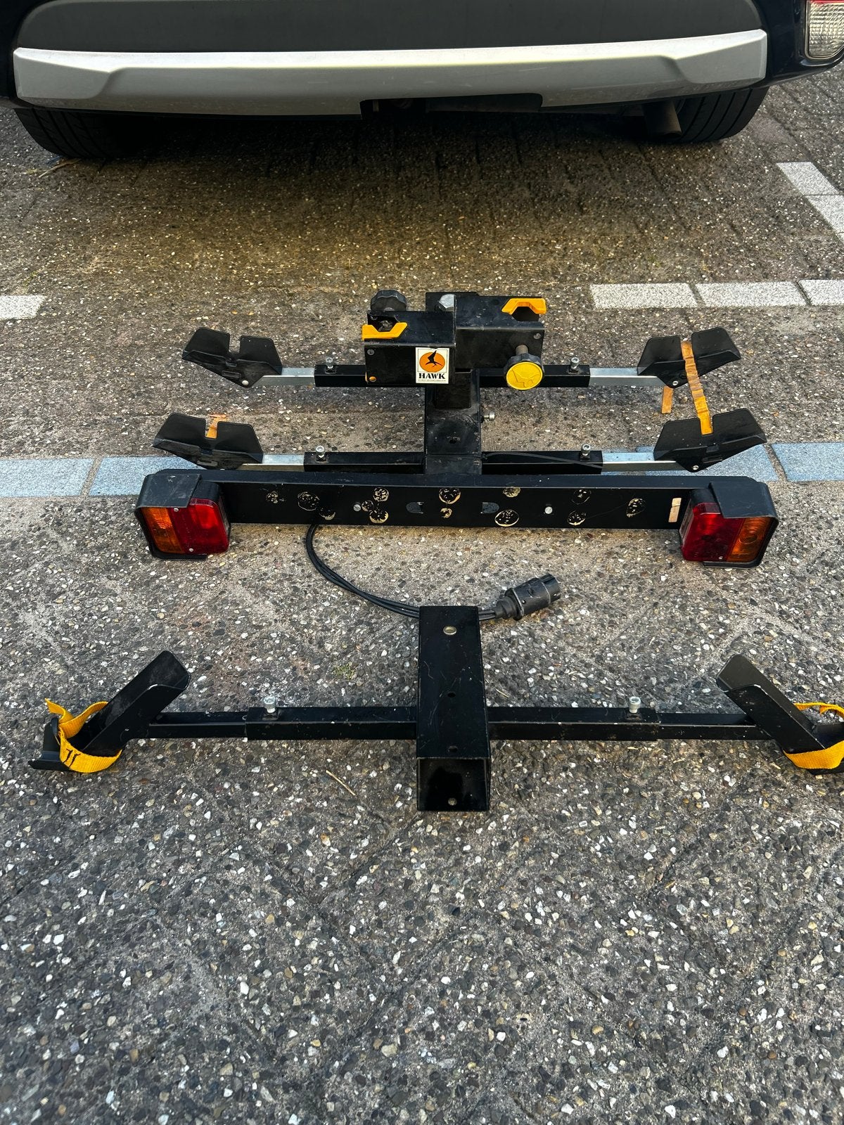 Hawk trekhaak fietsendrager voor 3 fietsen, Ophalen, 3 fietsen of meer, Gebruikt, Trekhaakdrager