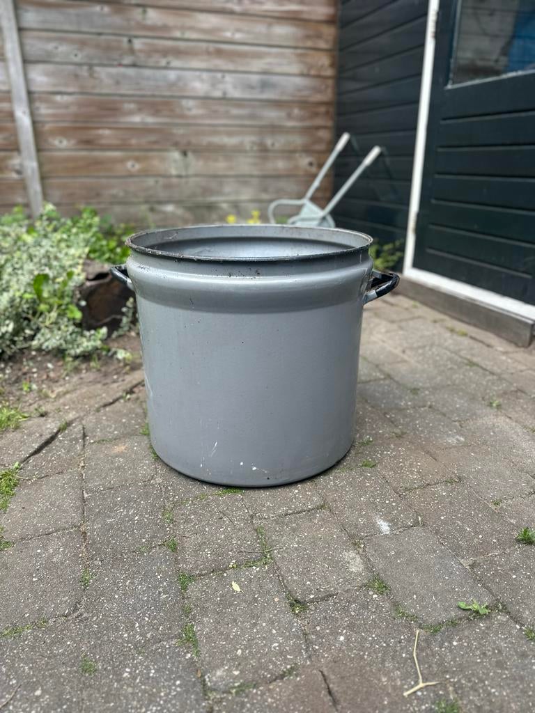 Grote emaille wastobbe - Vintage wasketel, Ophalen, Zo goed als nieuw