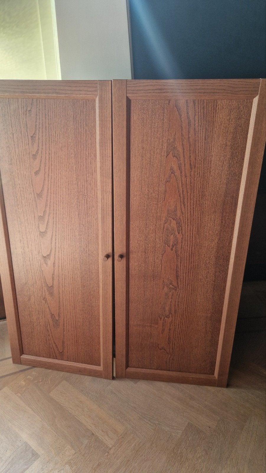 Twee IKEA Oxberg deurtjes (40x97) bruin, Ophalen