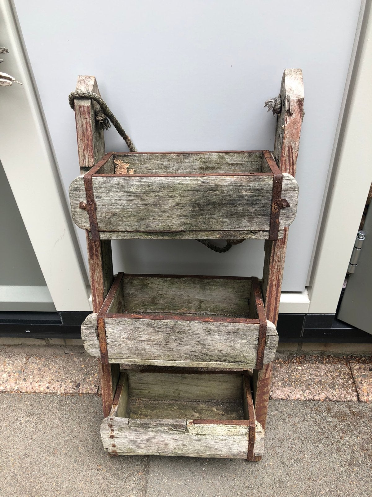 Houten planten trap, Ophalen, Zo goed als nieuw, Minder dan 2 meter