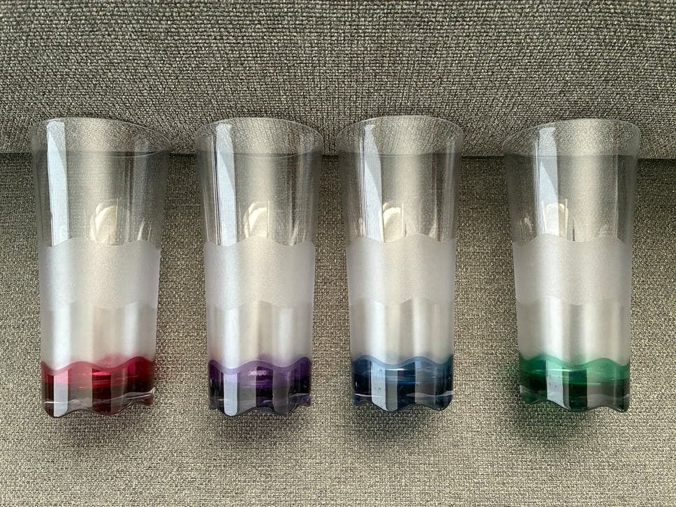 Tupperware Eleganzia glazen (set van 4), Huis en Inrichting, Keuken | Tupperware, Ophalen of Verzenden, Zo goed als nieuw, Overige typen