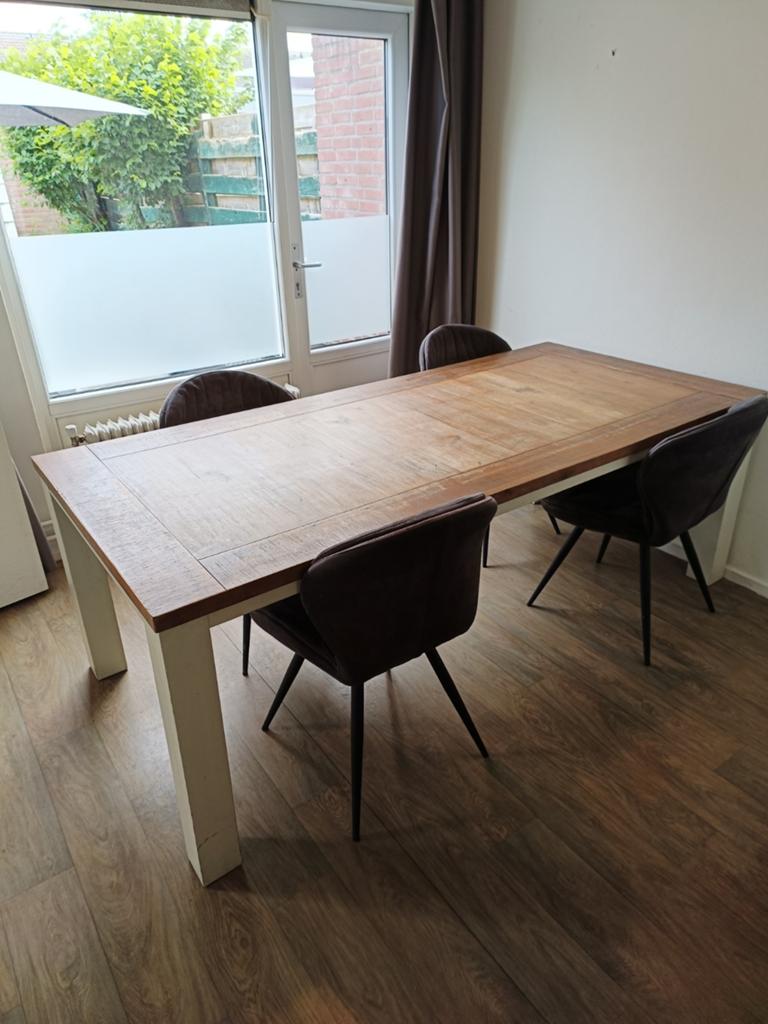 Eettafel, Huis en Inrichting, Tafels | Eettafels, 50 tot 100 cm, 200 cm of meer, Rechthoekig, Ophalen