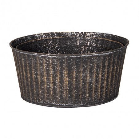 CLAYRE & EEF - SET ZWART ZINKEN BAKKEN - VAN 19,50 NU 9,50, Rond, Nieuw, Ophalen of Verzenden, Metaal