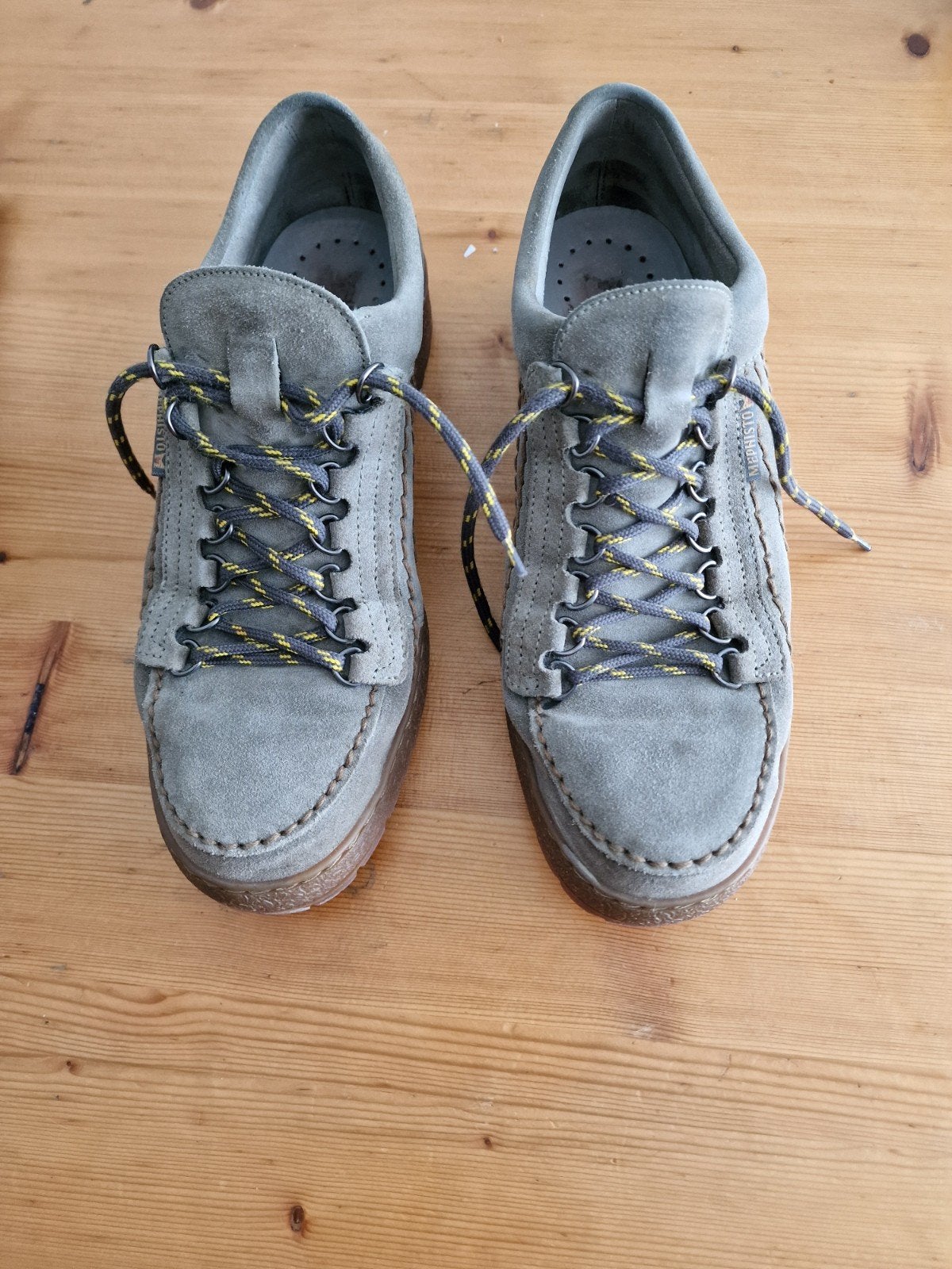 Mephisto Rainbow Taupe wildleren veterschoenen – EU 10½, Ophalen of Verzenden, Overige kleuren, Mephisto