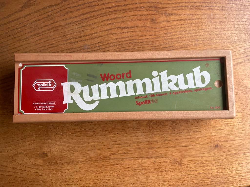 Vintage Rummikub stevige plankjes, Hobby en Vrije tijd, Gezelschapsspellen | Bordspellen, Ophalen of Verzenden, Gebruikt