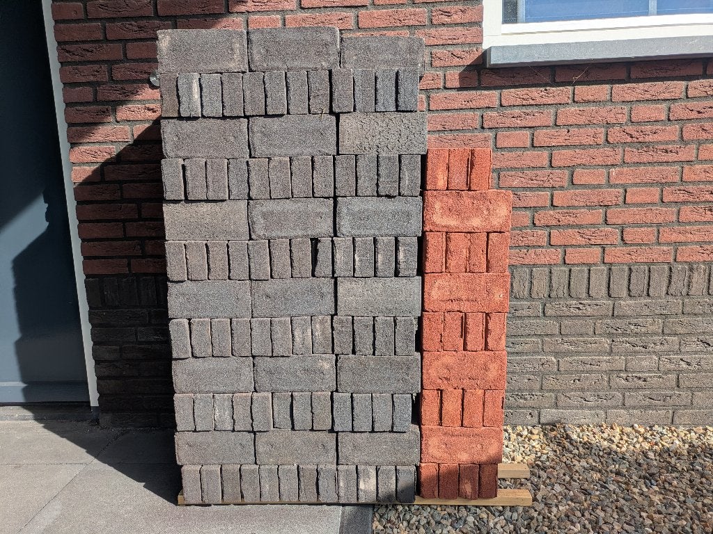 Gevelstenen Rodruza Zwart WF HV - 286 stuks, Ophalen, Nieuw, Bakstenen