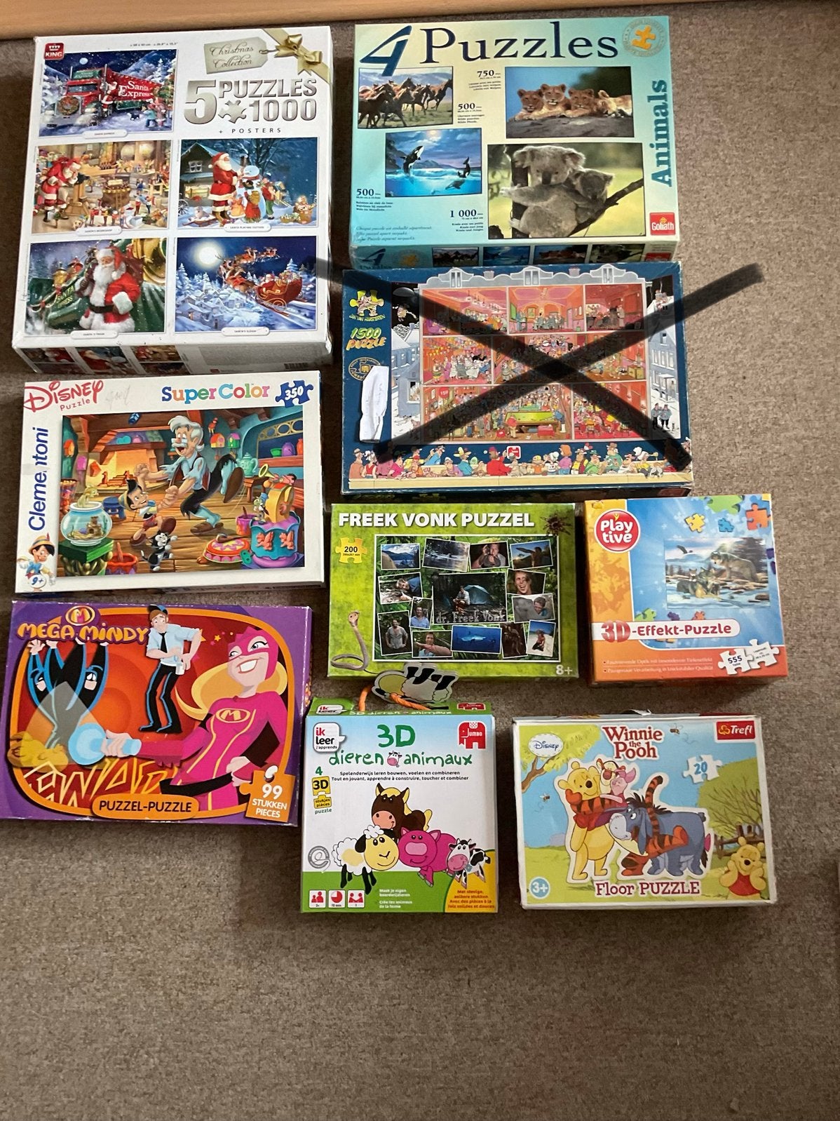 Puzzels voor alle leefijden., Ophalen of Verzenden, 500 t/m 1500 stukjes, Zo goed als nieuw
