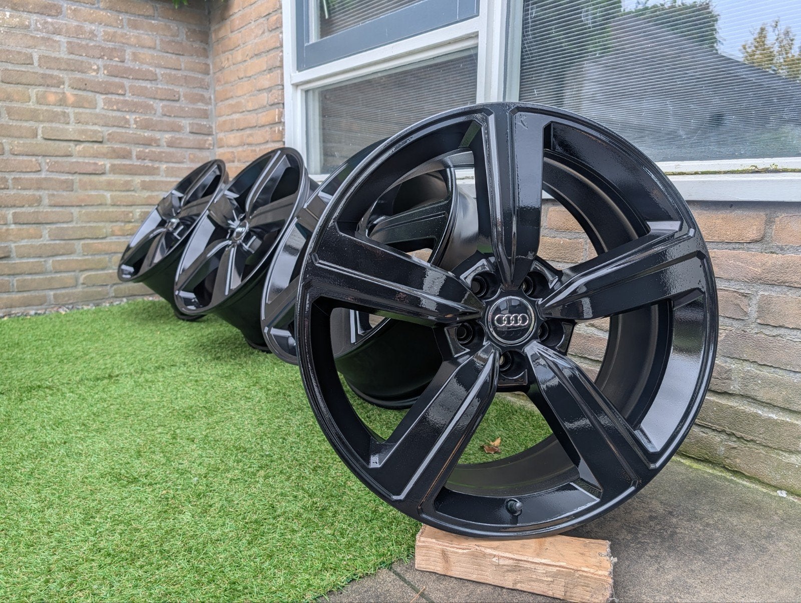 Audi Etron velgen Origineel 20 inch 5x112 Q5 Q7 Zwart S-line, Auto-onderdelen, Banden en Velgen, Gebruikt, 255 mm, Velg(en), Ophalen of Verzenden