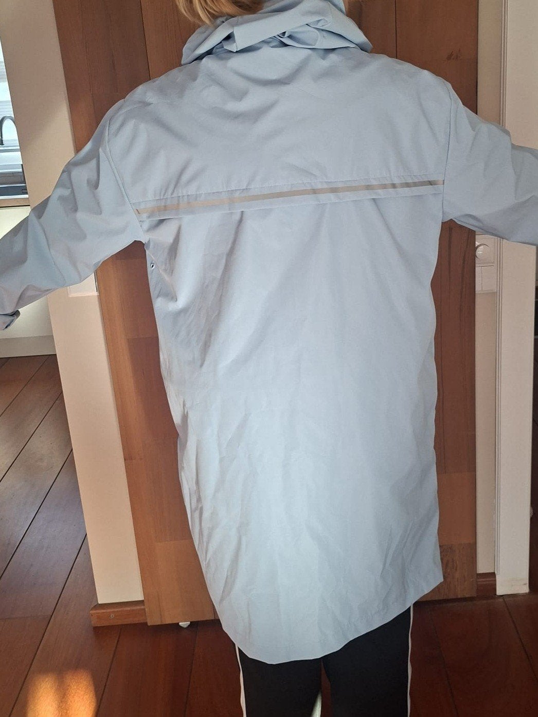 lichtblauwe regenjas, Ophalen of Verzenden, Nieuw, Maat 46/48 (XL) of groter, Blauw