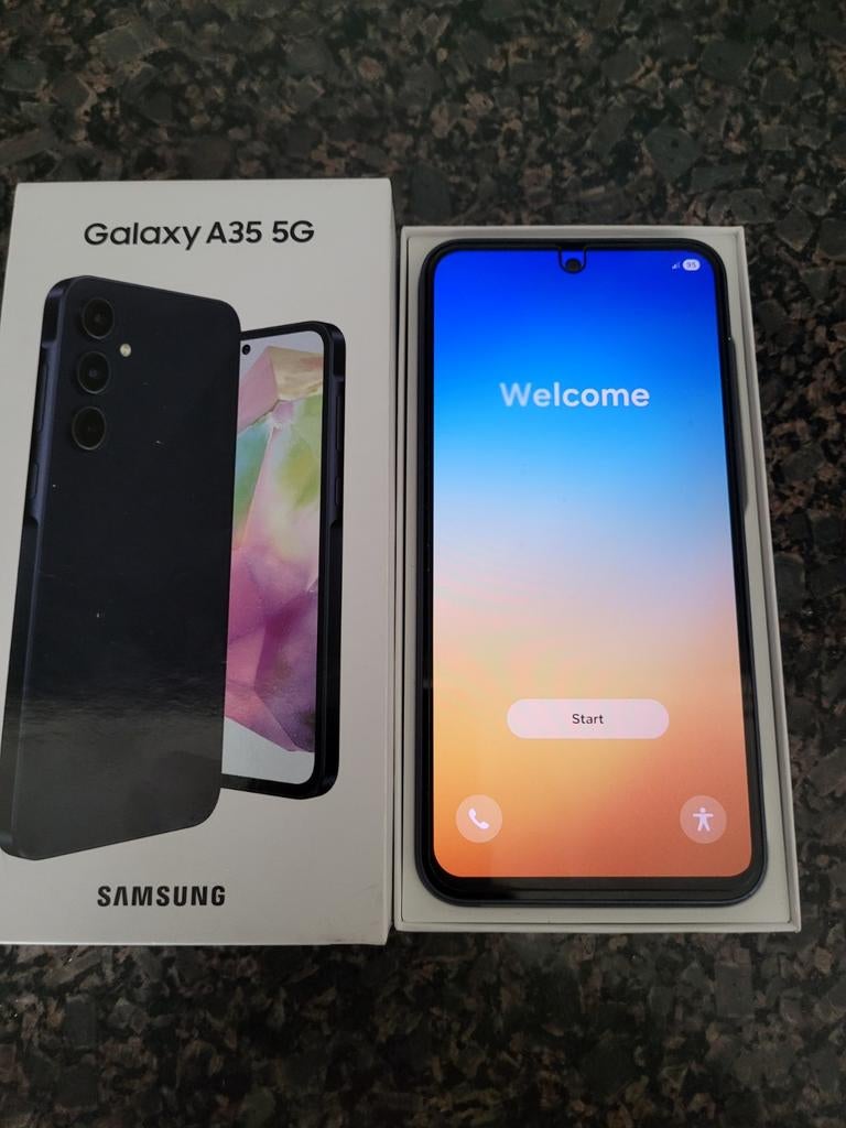 SAMSUNG Galaxy A35 5G - 256 GB Marineblauw, zeer nette staat, Ophalen, Blauw, Zo goed als nieuw, Zonder simlock
