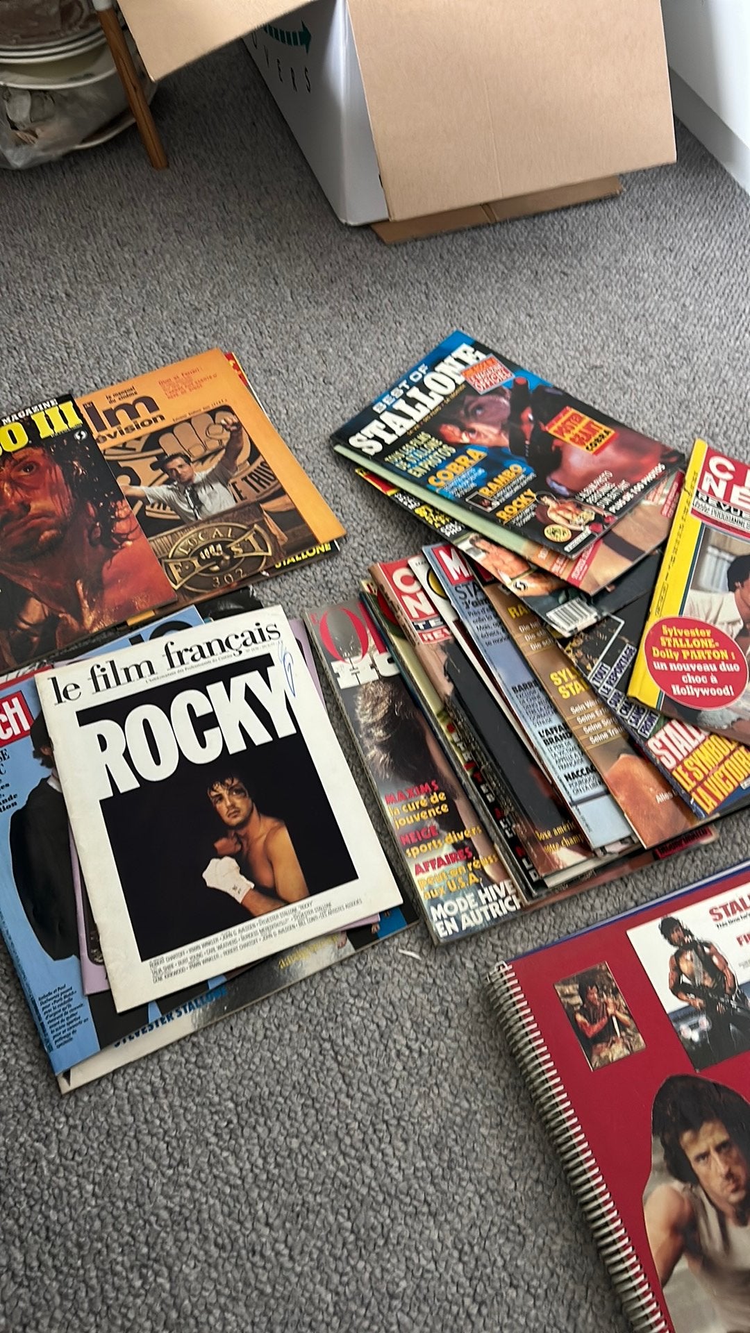 Zeer grote Sylvester Stallone coll. Foto's, Kaarten, posters, Ophalen of Verzenden, Gebruikt, Film, Foto of Kaart