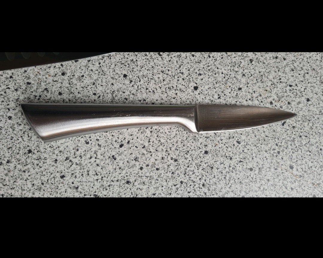 2x Ah vivo villeroy en boch messen messenset schilmesje, Huis en Inrichting, Keuken | Bestek, Ophalen of Verzenden, Gebruikt, Rvs of Chroom