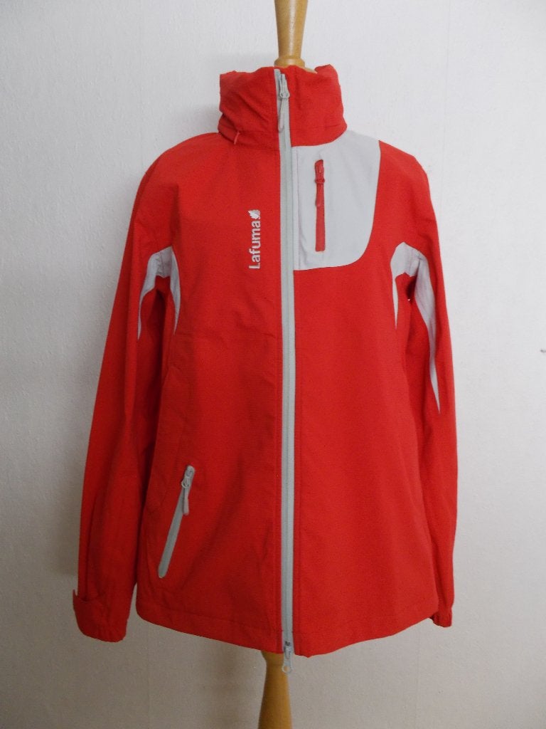 Sportieve hiking jas met capuchon van dure merk Lafuma! M, Verzenden, Zo goed als nieuw, Maat 38/40 (M), Rood