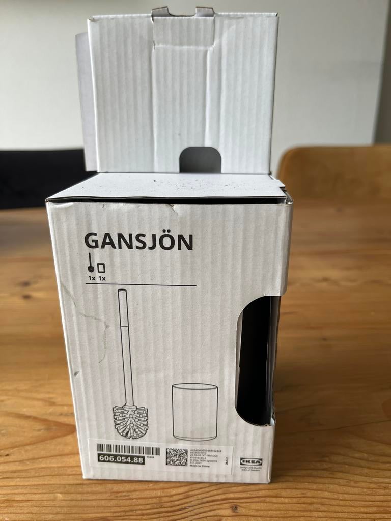 IKEA GANSJÖN toiletborstel - Antraciet/Zwart - Nieuw in doos, Huis en Inrichting, Ophalen of Verzenden, Nieuw, Zwart, Overige typen