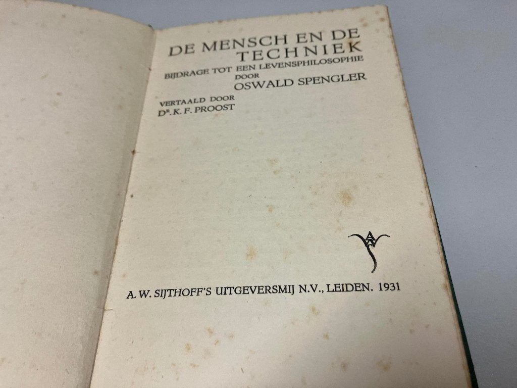 De mensch en de techniek, Ophalen of Verzenden, Gelezen, Overige gebieden