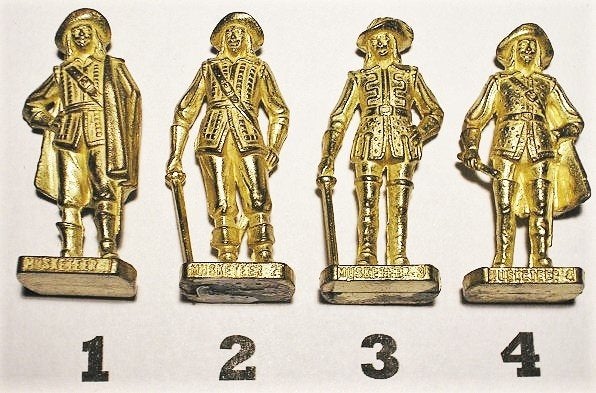 25go- Ferrero kinder surprise metal MUSKETIERE musketeer, Ophalen of Verzenden, Zo goed als nieuw, Overige typen