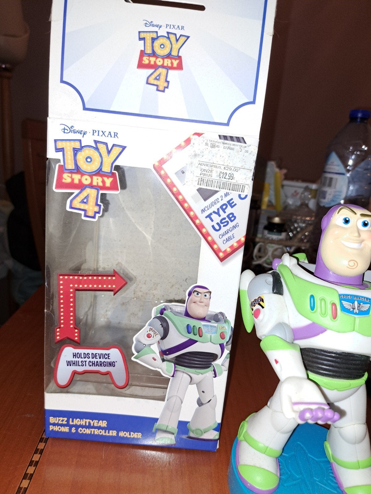 Toy story 4 telefoonhouder, Verzamelen, Disney, Ophalen of Verzenden, Overige figuren, Nieuw, Beeldje of Figuurtje