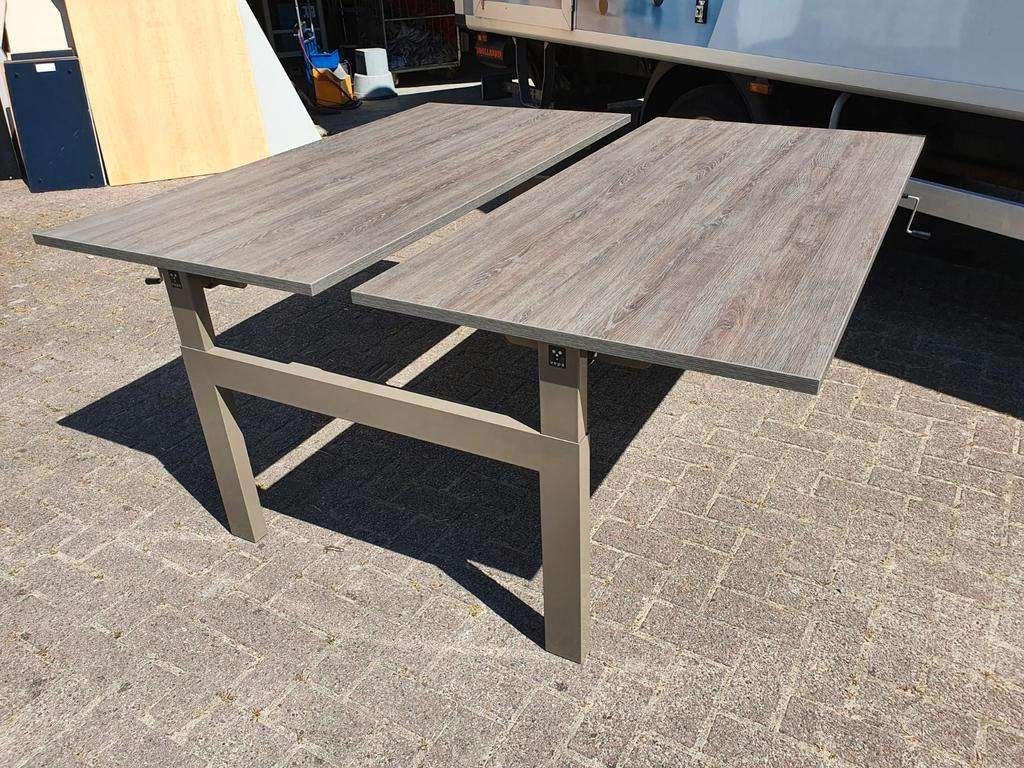 30x Design Vepa slinger duo bureau met nieuw blad naar keuze, 160 cm, Ophalen of Verzenden, Vepa, Duo-bureau
