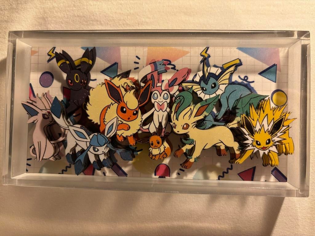 Pokémon Eeveelutions 3D display, Ophalen of Verzenden, Gebruikt, Overige typen