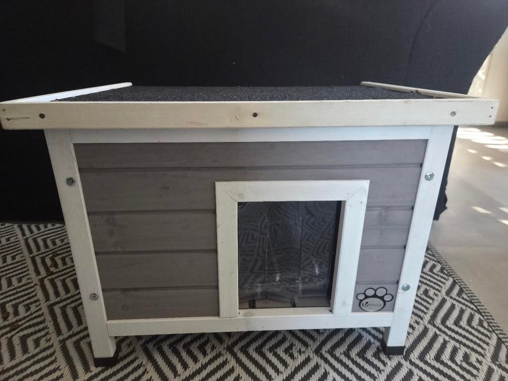 Leuk kattenhuisje voor buiten, Ophalen