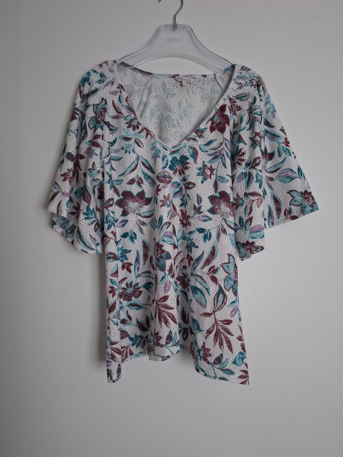 M&S Mode blouse met bloemenprint, maat M (valt ruim), Kleding | Dames, Maat 42/44 (L), Ophalen of Verzenden, Zo goed als nieuw