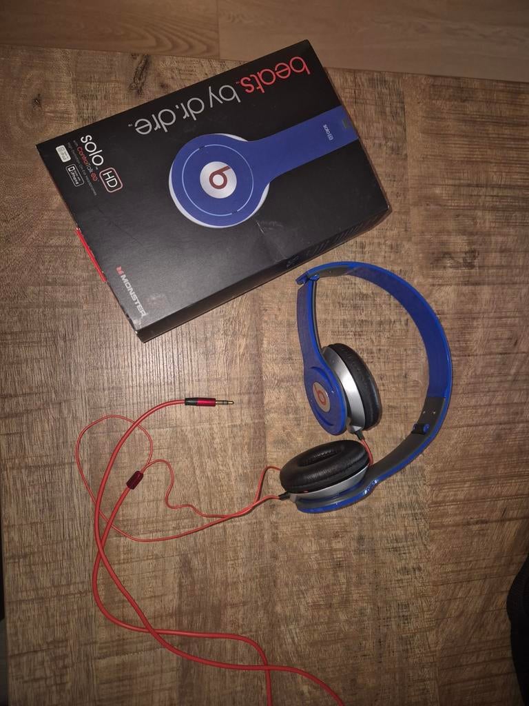 Beats by Dr. Dre Solo HD koptelefoon met kabel - Blauw, Ophalen, Gebruikt, Op oor (supra aural), Beats