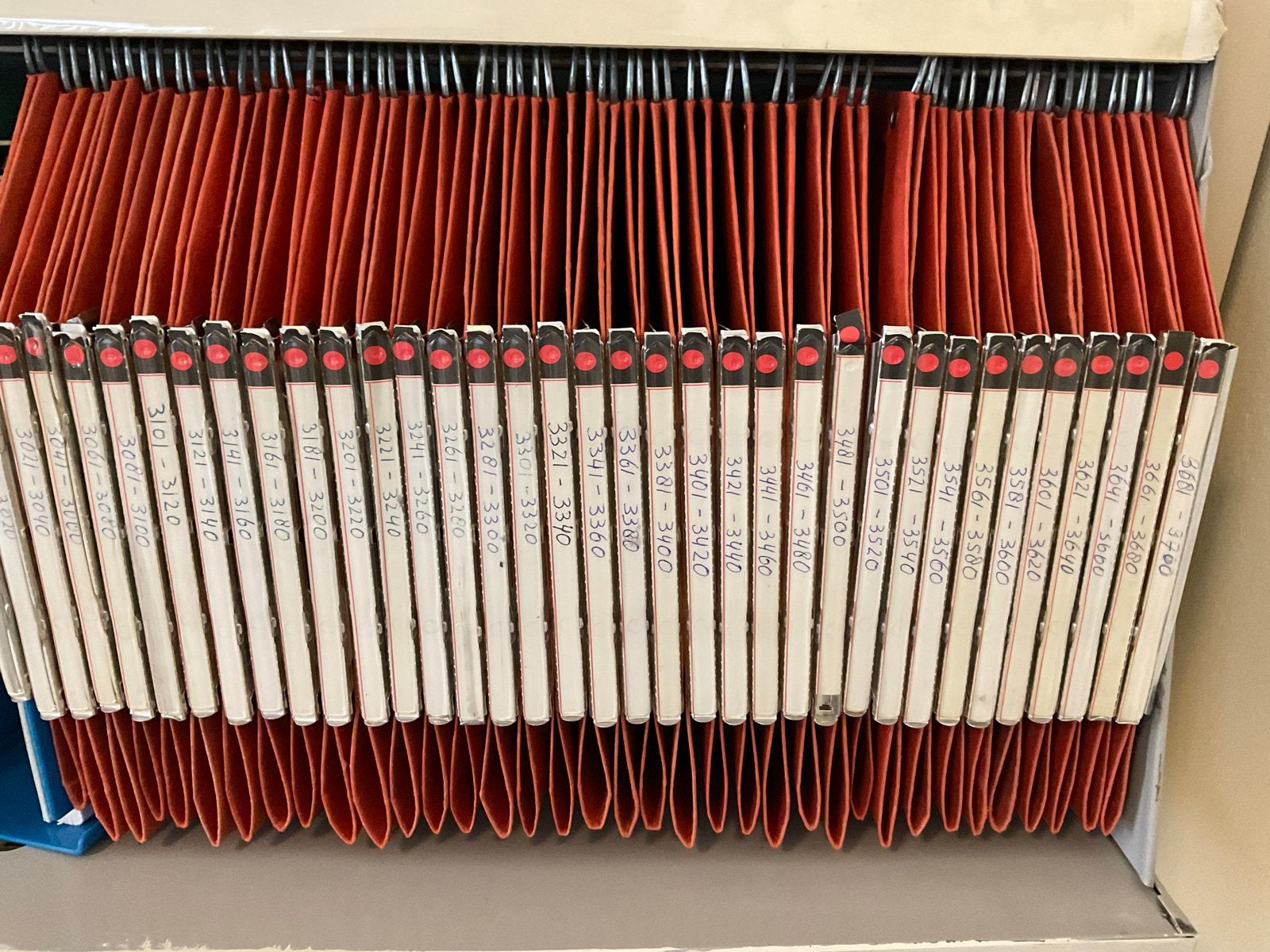 50 hangmappen voor archief of dossierkast, Ophalen of Verzenden, Gebruikt