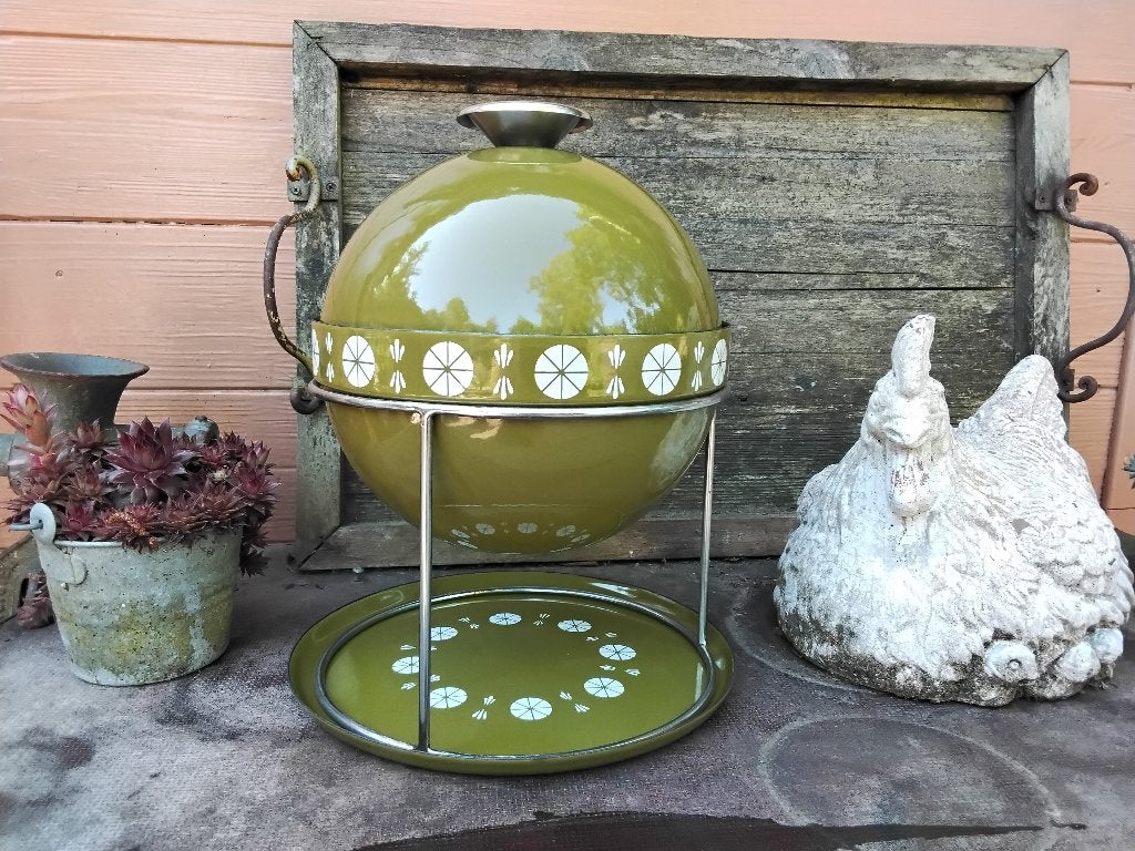Catherineholm Norway Fonduepan - Groen Lotus Design, Ophalen of Verzenden