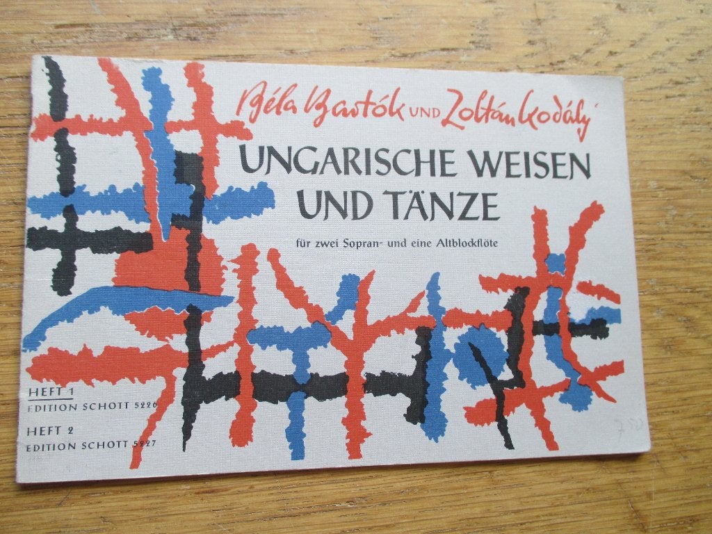 Ungarische weisen und tänze - 2 sopraan + 1 alt blokfluit, Gebruikt, Klassiek, Les of Cursus, Ophalen of Verzenden