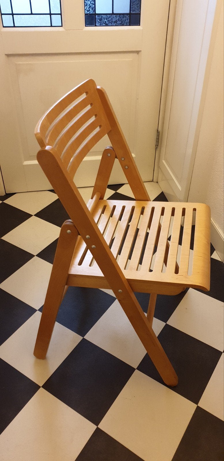 Ikea NIKOLAUS klapstoel vintage retro., Huis en Inrichting, Ophalen, Bruin, Eén