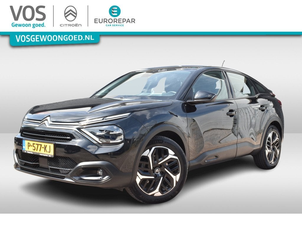 Citroën C4 Puretech 130 Feel Pack | Navigatie | Carplay & A, Auto's, Citroën, Gebruikt, 1199 cc, Leder en Stof, Zwart