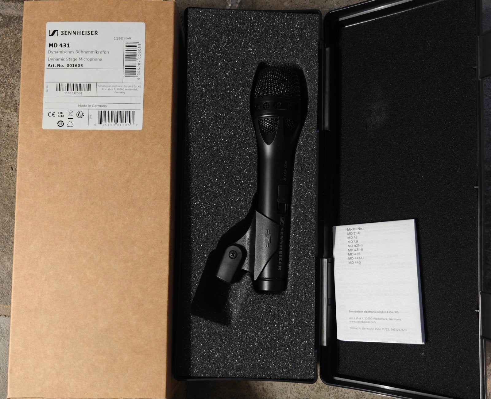 Sennheiser MD 431 II Dynamische Zangmicrofoon (Nieuwe), Ophalen of Verzenden, Nieuw, Overige typen