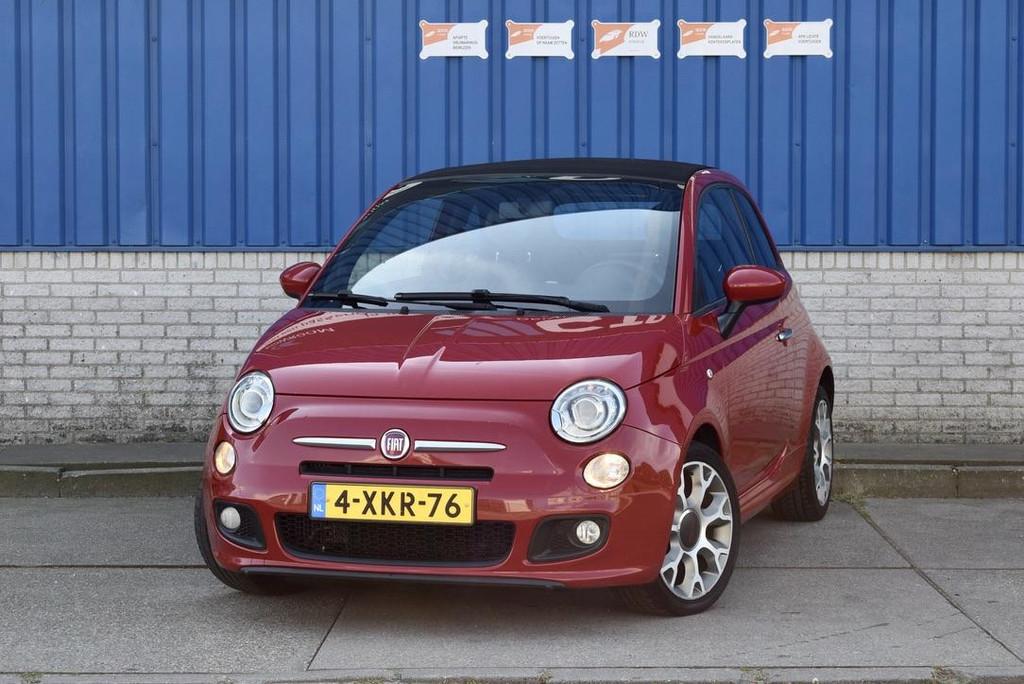 Fiat 500 C 0.9 TwinAir Turbo 500S, Gebruikt, Cabriolet, Leder en Stof, Origineel Nederlands