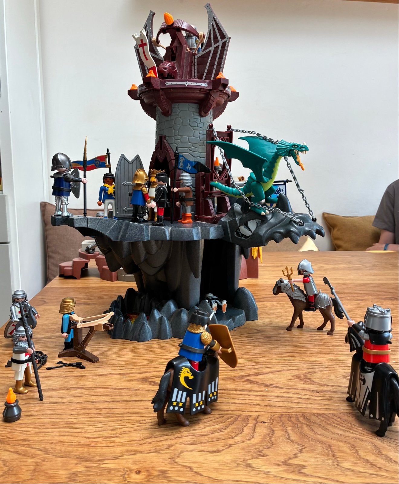 Playmobil Grote Drakentoren met Draak en ridders, Ophalen, Gebruikt