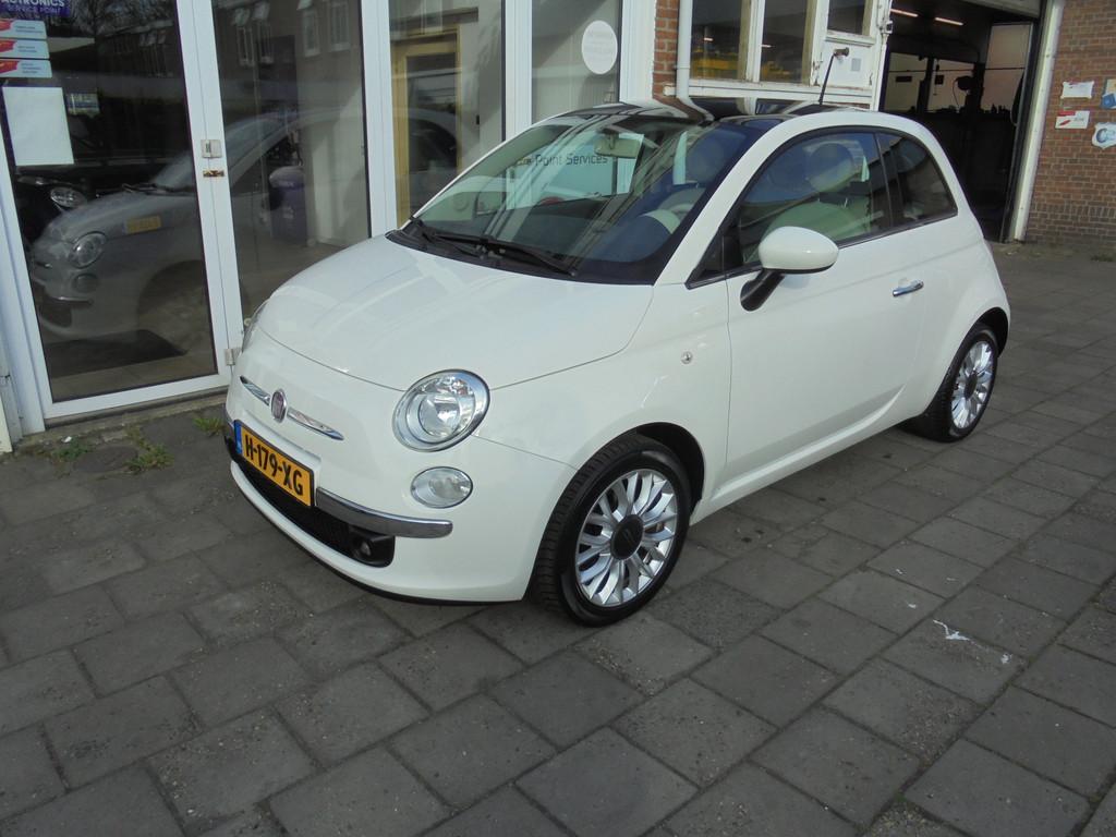 Fiat 500 1.2 Lounge Panormadak schuifdak, Navigatie, AIrco,, Auto's, Fiat, Bedrijf, Te koop, ABS, Airbags, Airconditioning, Alarm