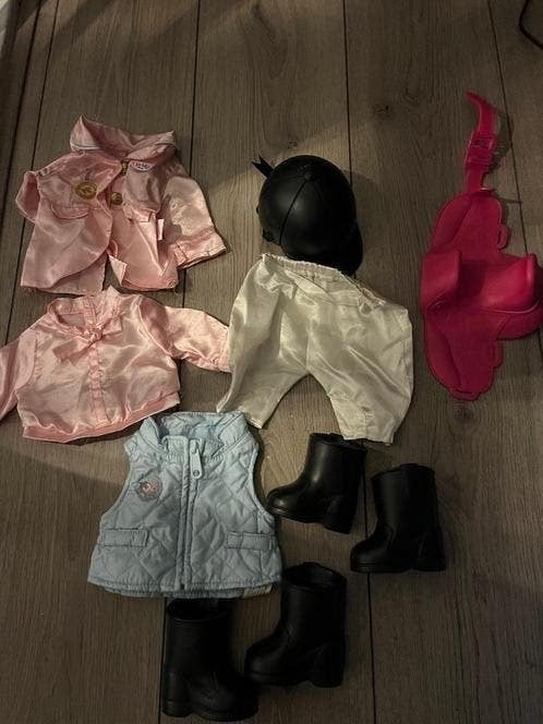 Baby Born paardrij kleding en laarzen, Kinderen en Baby's, Speelgoed | Poppen, Ophalen of Verzenden, Zo goed als nieuw, Babypop