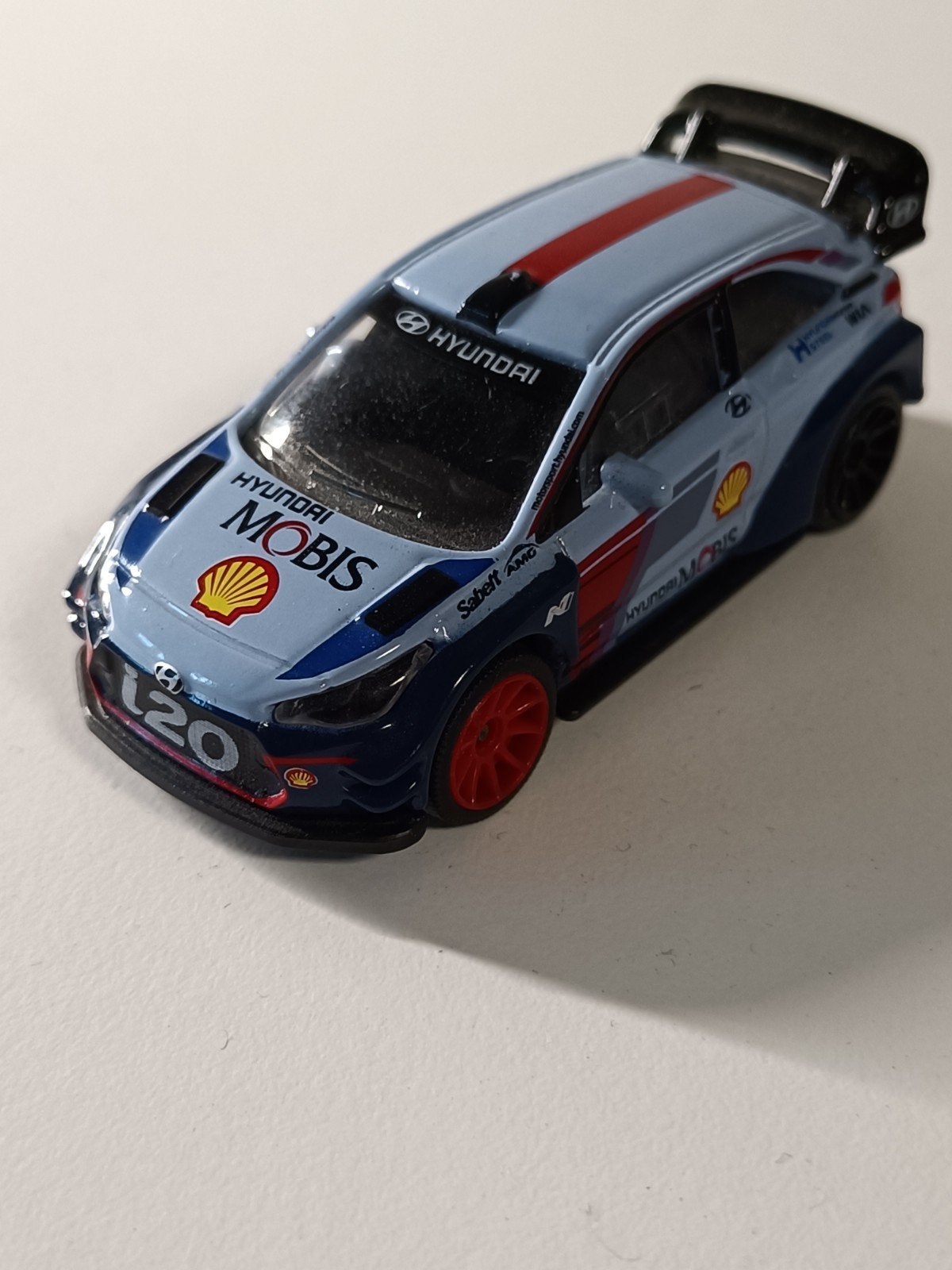 majorette Hyundai i20 N WRC modelauto met rubber wieltjes, Ophalen of Verzenden, Zo goed als nieuw, Auto