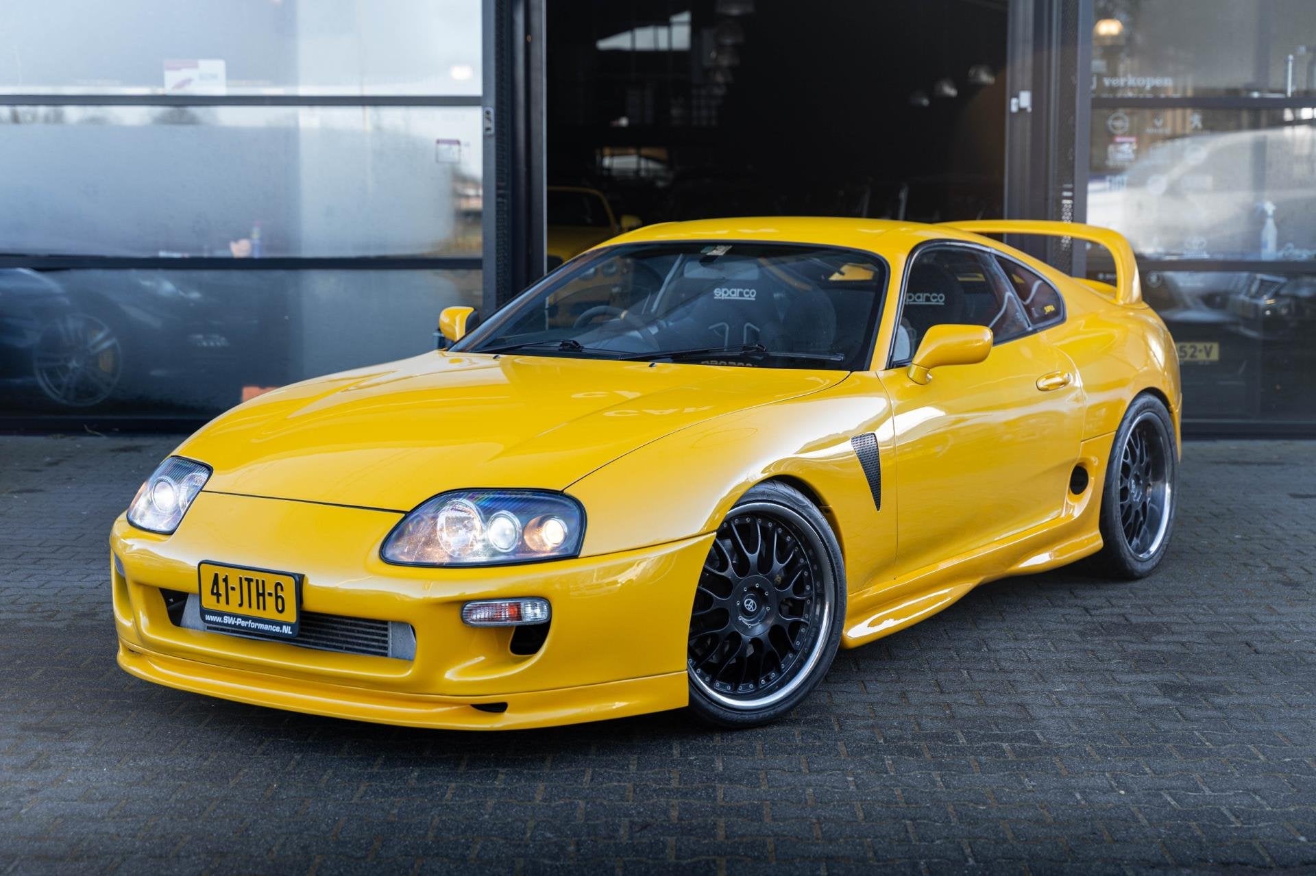 Toyota SUPRA 3.0i Single Turbo /935PK/GARRET/APK 8-7-2027/MK, Gebruikt, Zwart, Supra, Bedrijf