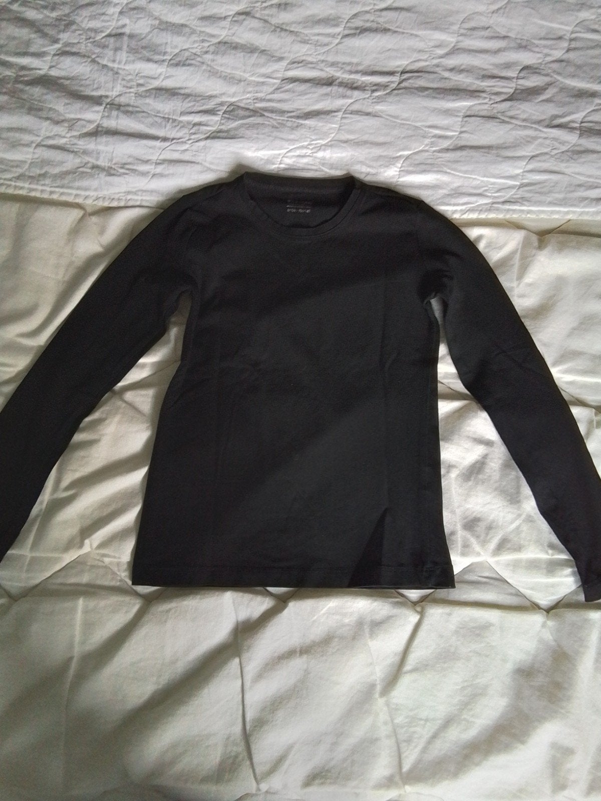 Zwart uni shirt mt 134-140, Zeeman, Meisje, Ophalen of Verzenden, Zo goed als nieuw