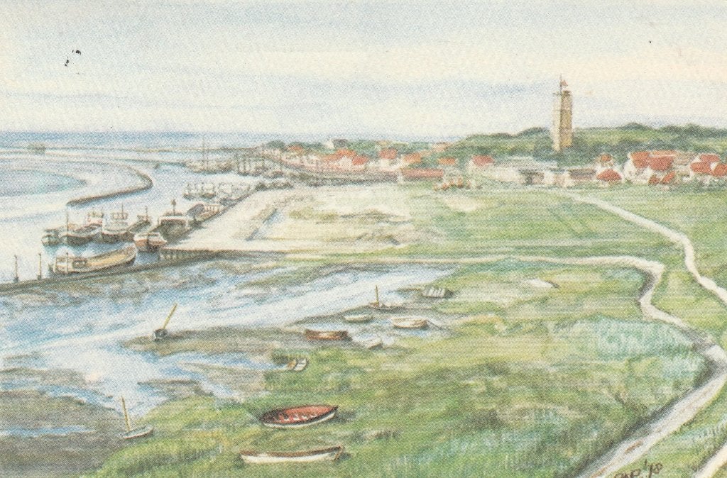 Terschelling    Dellewal, Gebruikt, Ophalen of Verzenden, Prent, Natuur