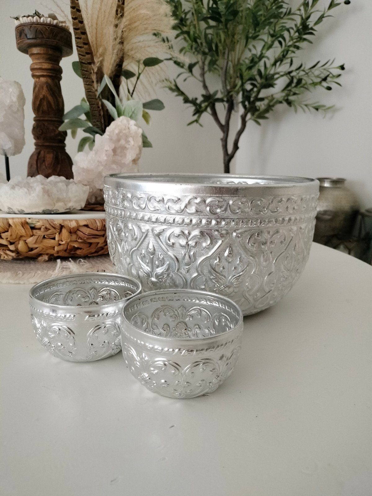 Set oosterse schalen Bohemia, Ophalen, Zo goed als nieuw, Rond